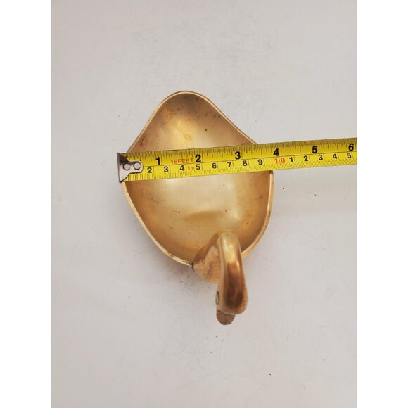 Vintage / BRASS SOAP DISH / Solid Brass Soap Holder Soap Dispenser Vinta… - Picture 10 of 10